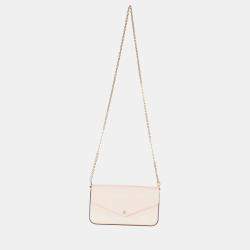 Pre Owned Louis Vuitton Rose Ballerine Monogram Vernis Felicie Pochette