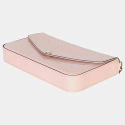 Pre Owned Louis Vuitton Rose Ballerine Monogram Vernis Felicie Pochette