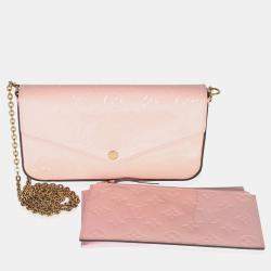 Pre Owned Louis Vuitton Rose Ballerine Monogram Vernis Felicie Pochette