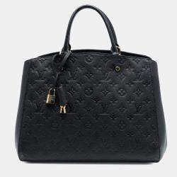Pre Owned Louis Vuitton Black Monogram Empreinte Montaigne GM
