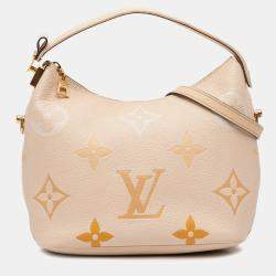 Pre Owned Louis Vuitton Beige Monogram Giant Empreinte By The Pool Marshmallow PM