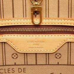 Pre Owned Louis Vuitton Brown Monogram Neverfull MM