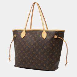 Pre Owned Louis Vuitton Brown Monogram Neverfull MM