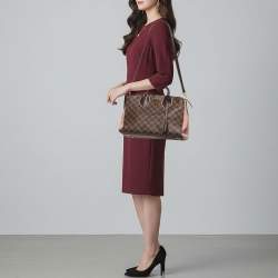 مملوكة مسبقًا Louis Vuitton Normandy Damier Ebene Canvas and Leather Bag