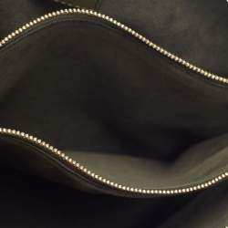 Pre Owned Louis Vuitton Coussin MM Khaki Monogram Embossed Leather Shoulder Bag