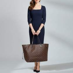 Pre Owned حقيبة لوي فويتون نيفرفول GM دامير إبيني قماش