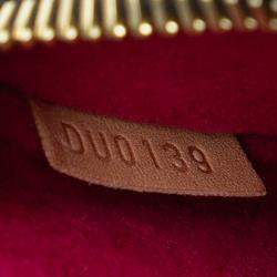 Pre Owned Louis Vuitton Brown Monogram Love Lock Pochette Metis