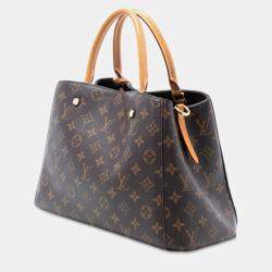 Pre Owned حقيبة لوي فيتون مونتين منوغرام بنية متوسطة