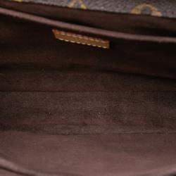 Pre Owned Louis Vuitton Brown Monogram Pochette Metis