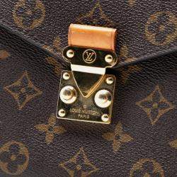 Pre Owned Louis Vuitton Brown Monogram Pochette Metis