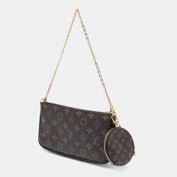 Pre Owned Louis Vuitton Brown Monogram Multi Pochette Accessoires