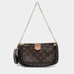 Pre Owned Louis Vuitton Brown Monogram Multi Pochette Accessoires