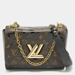 مملوكة مسبقًا Louis Vuitton Twist MM Black Monogram Canvas and Leather Bag
