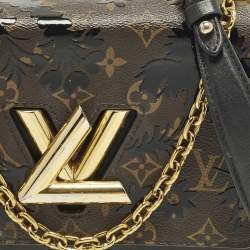 مملوكة مسبقًا Louis Vuitton Twist MM Black Monogram Canvas and Leather Bag