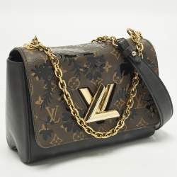 مملوكة مسبقًا Louis Vuitton Twist MM Black Monogram Canvas and Leather Bag
