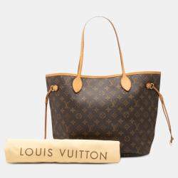 Pre Owned Louis Vuitton Brown Monogram Neverfull MM