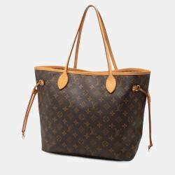 Pre Owned Louis Vuitton Brown Monogram Neverfull MM