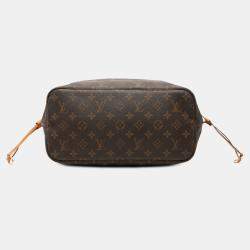 Pre Owned Louis Vuitton Brown Monogram Neverfull MM