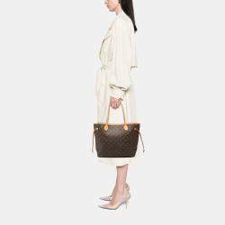 Pre Owned Louis Vuitton Brown Monogram Neverfull MM