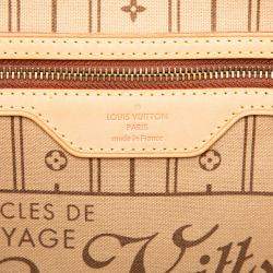 Pre Owned Louis Vuitton Brown Monogram Neverfull MM