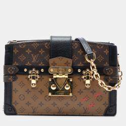 Pre Owned محفظة يد لوي فيتون بنية مونوغرام عكسية ترانك