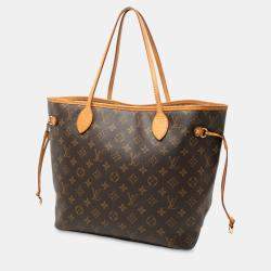 Pre Owned Louis Vuitton Brown Monogram Neverfull MM