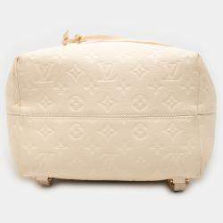 Pre Owned Louis Vuitton Beige Monogram Empreinte Montsouris PM Backpack
