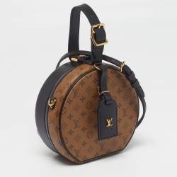 Pre Owned Louis Vuitton Monogram Reverse Canvas Petite Boite Chapeau Bag