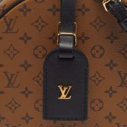 Pre Owned Louis Vuitton Monogram Reverse Canvas Petite Boite Chapeau Bag