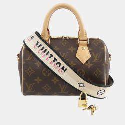 Pre Owned Louis Vuitton Brown Monogram Speedy Bandouliere 20
