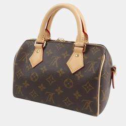 Pre Owned Louis Vuitton Brown Monogram Speedy Bandouliere 20
