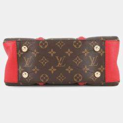 مملوكة مسبقًا Louis Vuitton Brown Red Monogram Soufflot BB