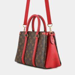 مملوكة مسبقًا Louis Vuitton Brown Red Monogram Soufflot BB