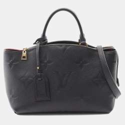 مملوكة مسبقًا Louis Vuitton Petit Palais Pm Monogram Empreinte Handbag Leather Black