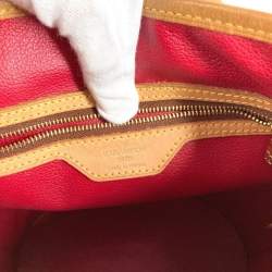 مملوكة مسبقًا Louis Vuitton Monogram Cherry Bucket Pm Canvas Design Brown.