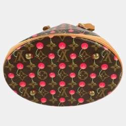 مملوكة مسبقًا Louis Vuitton Monogram Cherry Bucket Pm Canvas Design Brown.