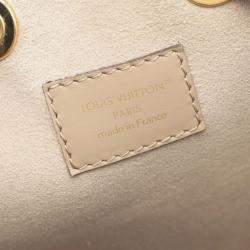 Pre Owned حقيبة لويس فيتون نيونوي إيم إم كتف بلونين جلد إمبريانت مونوغرامي بيج