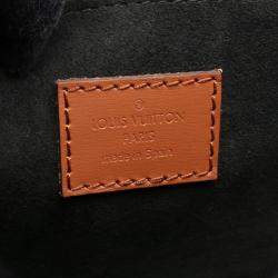 Pre Owned Louis Vuitton Dauphine Mm Shoulder Bag Coated Canvas And Leather Monogram Reverse Brown Beige