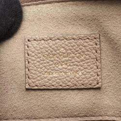 Pre Owned Louis Vuitton Speedy Bandouliere 25 Handbag Leather Monogram Empreinte Giant Beige