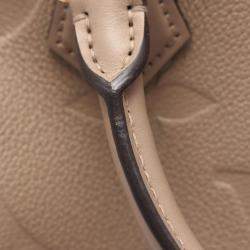 Pre Owned Louis Vuitton Speedy Bandouliere 25 Handbag Leather Monogram Empreinte Giant Beige