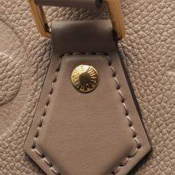 Pre Owned Louis Vuitton Speedy Bandouliere 25 Handbag Leather Monogram Empreinte Giant Beige