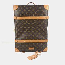 Pre Owned Louis Vuitton Monogram Soft Trunk Backpack Mm Bag Box Canvas Brown