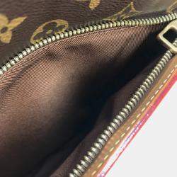 Pre Owned حقيبة ظهر لوي فيتون سوفت ترنك بوكس كانفاس مونوغرام بني مقاس متوسط