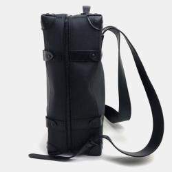 Pre Owned حقيبة ظهر لوي فيتون تايغا رينبو سوفت ترانك جلد أسود PM