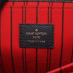 Pre Owned حقيبة يد بوشر لوي فيتون ميتيس في جلد مونوجرام إمبراينت أزرق كحلي