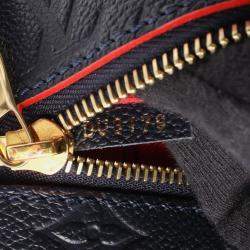 Pre Owned حقيبة يد بوشر لوي فيتون ميتيس في جلد مونوجرام إمبراينت أزرق كحلي