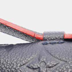 Pre Owned حقيبة يد بوشر لوي فيتون ميتيس في جلد مونوجرام إمبراينت أزرق كحلي