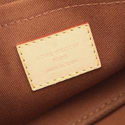 Pre Owned Louis Vuitton Multi Pochette Accessoires Monogram Khaki Shoulder Bag Coated Canvas And Leather Brown Khaki