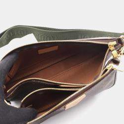 Pre Owned Louis Vuitton Multi Pochette Accessoires Monogram Khaki Shoulder Bag Coated Canvas And Leather Brown Khaki