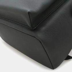 Pre Owned Louis Vuitton Lv Aerogram Takeoff Backpack/Daypack In Grained Leather Noir And Black